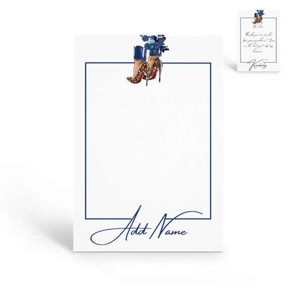 Reseller Supply: Fashionista Customer Thank You Cards - Blank Inserts - Picture 1 of 5